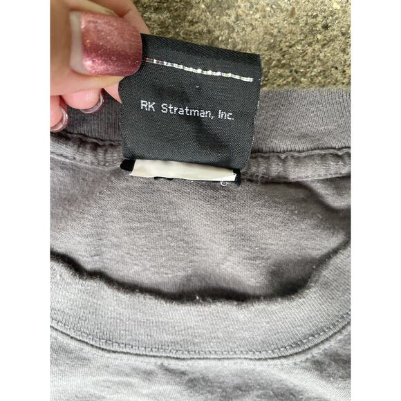 Harley Davidson T Shirt Mens Large Gray Patriotic Hunters Moon Lafayette Indiana - Picture 6 of 7